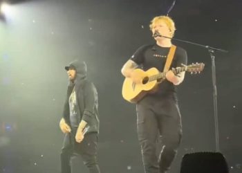 Eminem ed Ed Sheeran, screen da Instagram