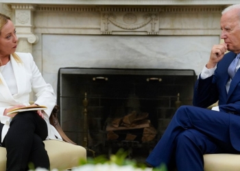 Meloni con Biden