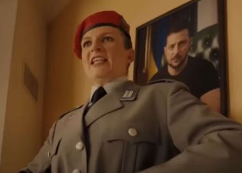 Video contro l'Ucraina e la Germania (screen Youtube)