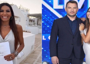 Elisabetta Gregoraci abito ultima puntata Battiti Live 2023