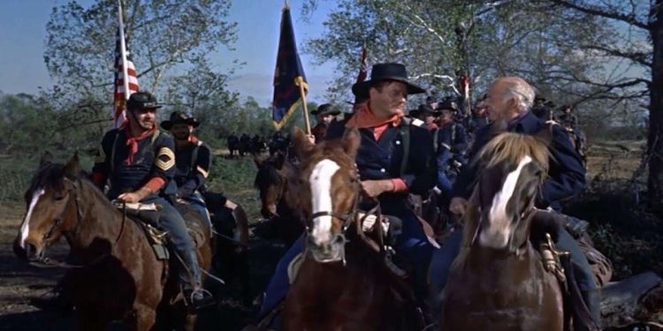 Una scena del western su Rai 3