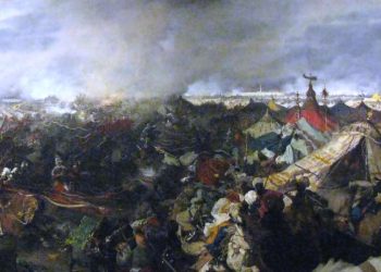 Jozef Brandt, Battaglia di Vienna (1863, particolare)