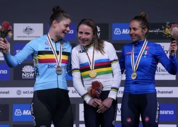 podio Mondiali ciclismo donne
