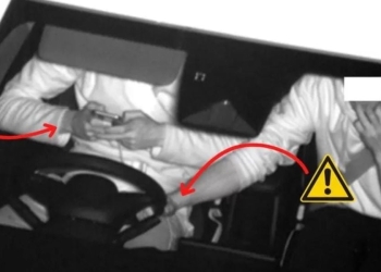 Violazione contestata dall'autovelox con IA (Twitter, Devon and Cornwall Police)