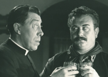 Don Camillo e Peppone interpretati da Fernandel e Gino Cervi (foto dal web)