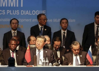 Durante l'ultimo summit Brics a Johannesburg (LaPresse)