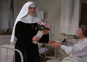 Audrey Hepburn in una scena del film su Rete 4 (Foto Web)