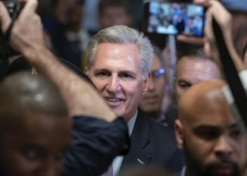 L'ormai ex Speaker della Camera Kevin McCarthy (LaPresse)