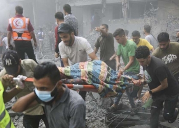 Nella Striscia di Gaza (LaPresse)