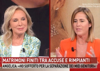 Rosanna Lambertucci e la figlia Angelica a Storie Italiane