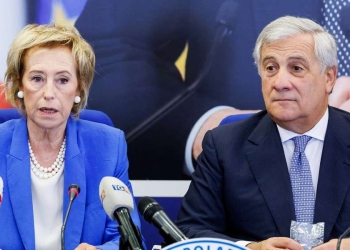 Letizia Moratti con Antonio Tajani (LaPresse)