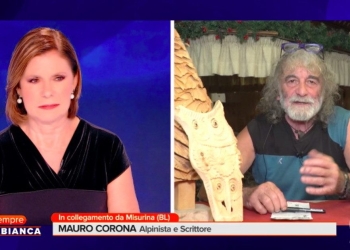 Mauro Corona ospite di E' sempre Cartabianca