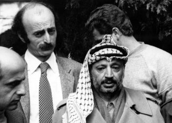 Walid Jumblatt con Jesser Arafat (Foto: LaPresse)
