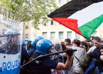 Corteo studenti pro-Palestina