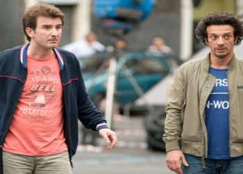 Il duo Ficarra e Picone in una scena del film su Canale 5 (Foro Web)