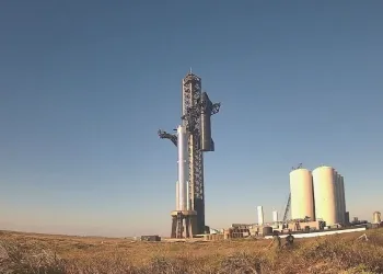 Lo Starship di SpaceX (Twitter RGV Aerial Photography)