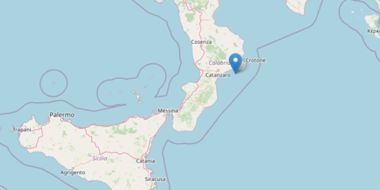 Terremoto Crotone, Ingv