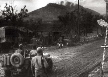 Una indicazione per Mignano Monte Lungo (Caserta), nel 1943 (foto dal web)
