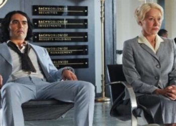 Russel Brand ed Helen Mirren in una scena del film su Italia 1 (Foto Web)
