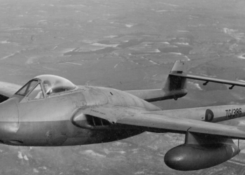 Un esemplare di De Havilland Vampire DH.100 (foto dal web)