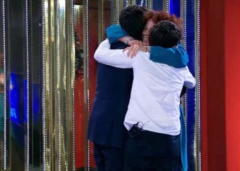 Beatrice Luzzi figli, la sorpresa dei figli al Grande Fratello 2023 (Foto: Screenshot)