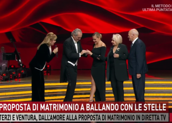 La proposta di matrimonio di Giovanni Terzi a Simona Ventura a Ballando con le stelle (Storie Italiane)