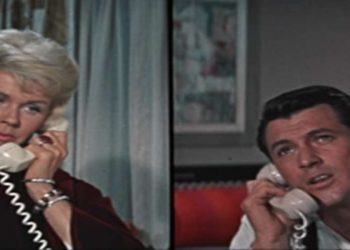 Doris Day e Rock Hudson in una scena del film su Rete 4 (Foto Web)