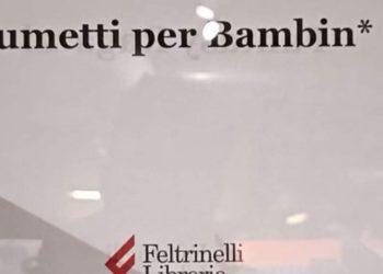 Il cartello della Feltrinelli (Twitter)