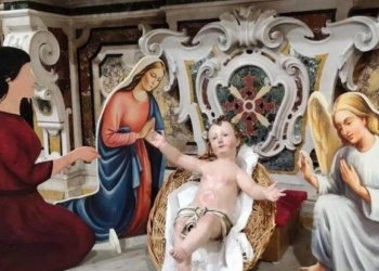 Presepe con due mamme