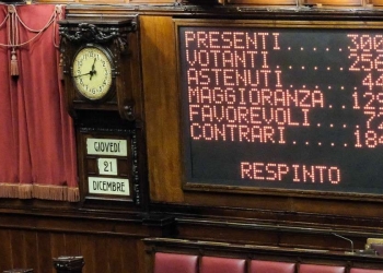 Il risultato della votazione che ha respinto il MES (LaPresse)