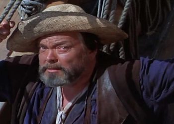 Orson Welles in una scena del film su Rete 4 (Foto Web)