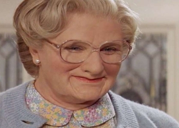 Robin Williams nei panni di Mrs. Doubtfire (Foto Web)