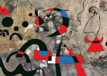 Joan Miró, La scala della fuga (1940, particolare)