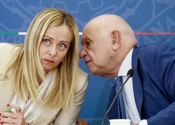Giorgia Meloni, presidente del Consiglio, con Carlo Nordio, ministro della Giustizia (Ansa)