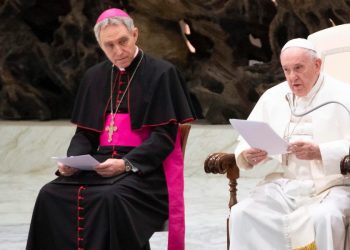 Padre Georg con Papa Francesco