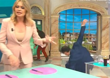 Tiberio Timperi cade a I Fatti Vostri Screenshot