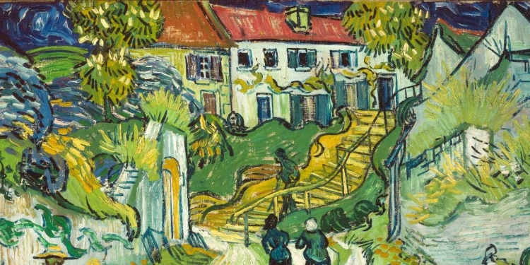 Vincent Van Gogh, Scala a Auvers (1890, particolare)