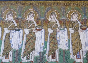 Basilica di Sant'Apoliinare Nuovo (Ravenna, VI sec.), teoria delle vergini