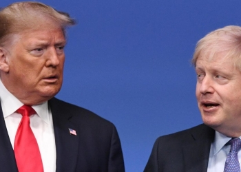 Donald Trump e Boris Johnson ad un summit Nato (Foto: Ansa, 2019)