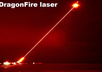 Il cannone laser Dragonfire (screen da Youtube)