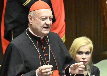 Il cardinale Gianfranco Ravasi ai funerali di Stato laici del Presidente emerito Giorgio Napolitano (Foto: Ansa, 2023)