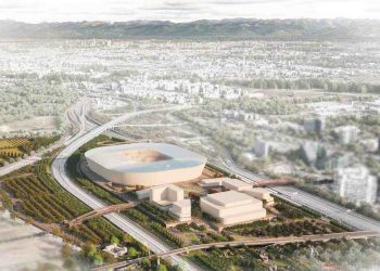 Il render del nuovo stadio Milan a San Donato