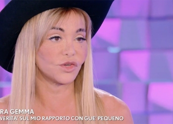 Vera Gemma ospite a Verissimo 27 gennaio 2024 (foto screenshot tv)