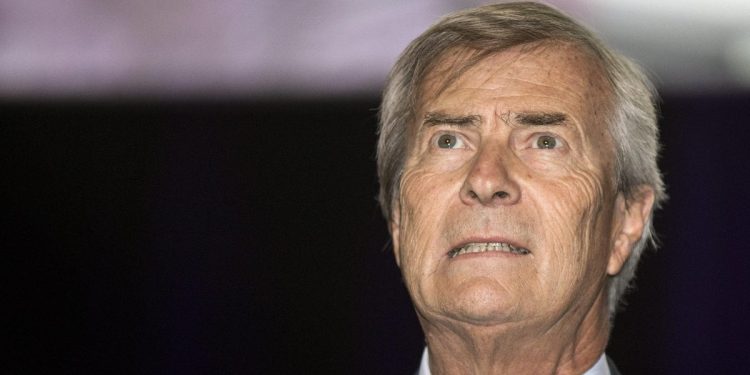 Vincent Bolloré, principale azionista di Vivendi (Foto: Ansa, 2015)