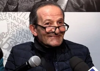 Un momento della conferenza stampa di Beniamino Zuncheddu (ANSA/ALANEWS, 2024)