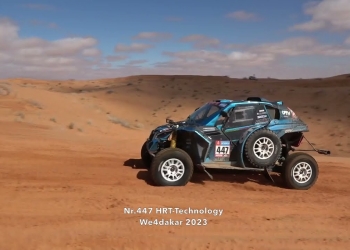 Giulia Maroni durante l'esperienza nella Dakar 2023