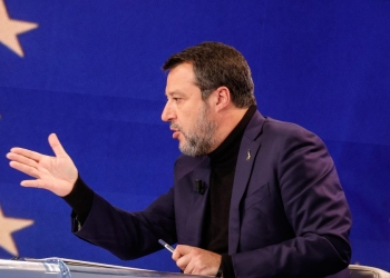 Matteo Salvini, vicepremier a Porta a Porta (Ansa, Giuseppe Lami, 2024)