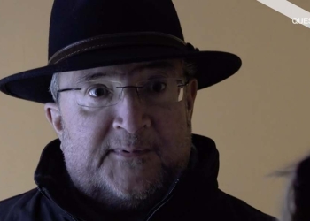 Giuliano, il figlio di Pierina Paganelli, in via del Ciclamino (Foto: Ore 14)