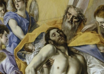 El Greco, La Santa Trinità (1577-79, particolare)