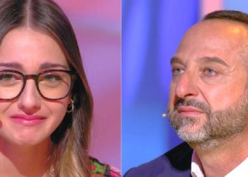 Sergio e la figlia Marta a C'è posta per te 2024 (screen da TV)